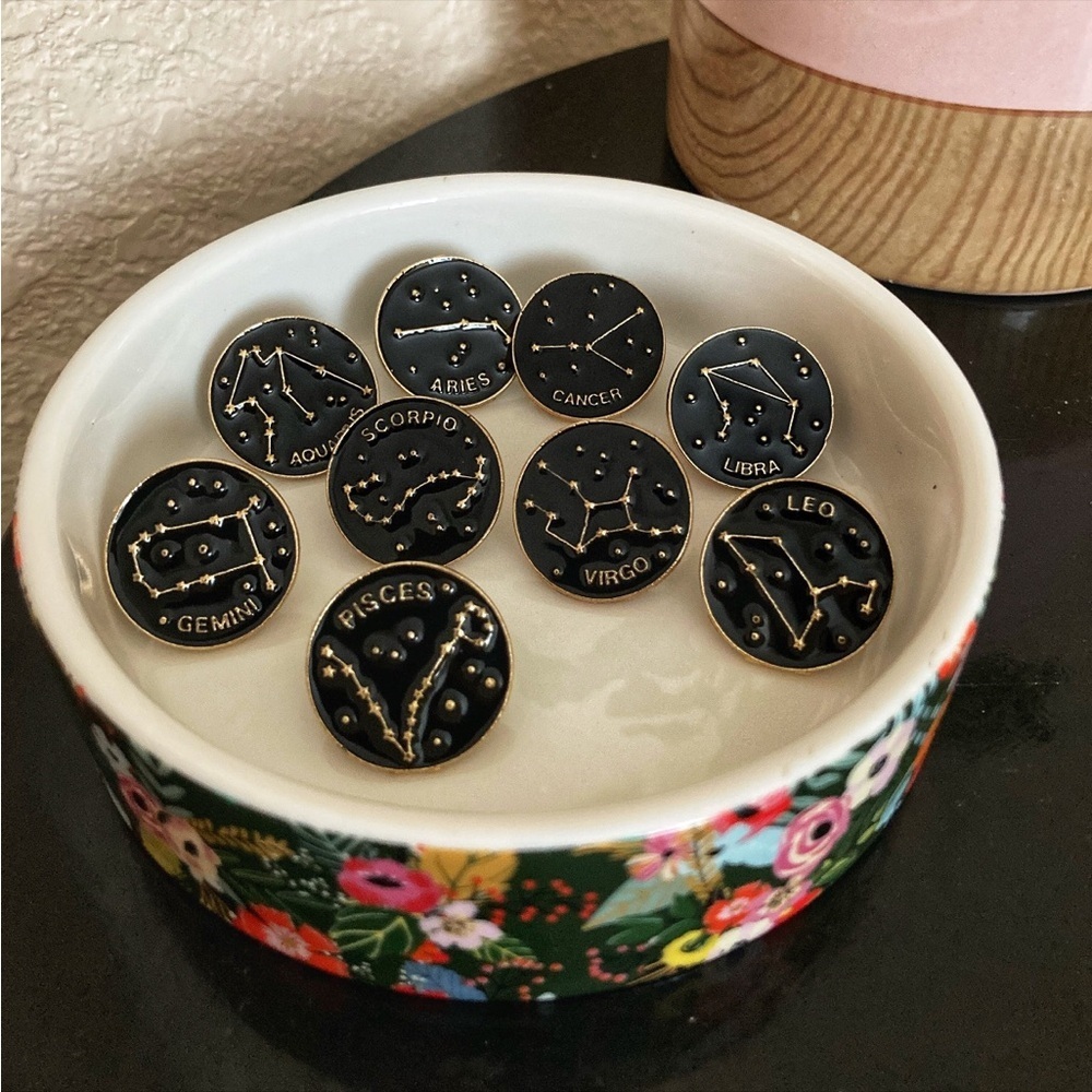 Zodiac Enamel Pins - NWT